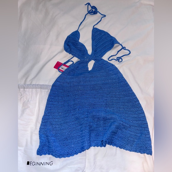 Beginning boutique bryleigh blue knit mini dress - Picture 3 of 4